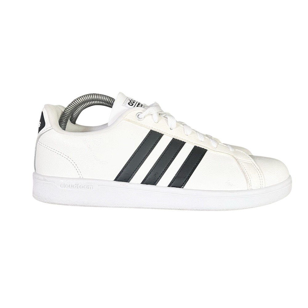 Adidas Cloudfoam Advantage Mens White‎ Black Sneakers AW4294 Size 9